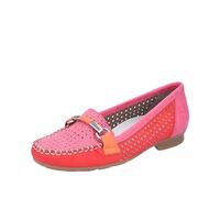 Rieker Femme 40065 Mocassin, Rouge, 39 EU