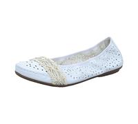 Rieker Femme 41466 Ballerines, Blanc (Weiss/offwhite), 40 EU