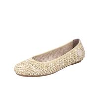 Rieker Femme 41480 Ballerines, Beige, 36 EU