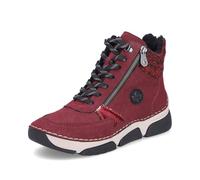 Rieker Femme 45960 Bottes à Lacets, Rouge, 36 EU