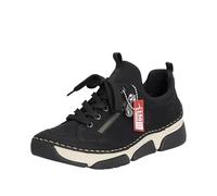 Rieker Femme 45973 Mocassin, Schwarz, 38 EU