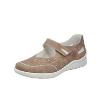 Rieker Femme 48996 Ballerine, Beige, 40 EU