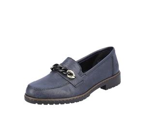 Rieker Femme 51869 Mocassins, Bleu, 42 EU