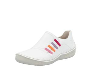 Rieker Femme 52560 Mocassin, Blanc, 42 EU