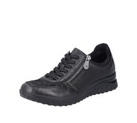 Rieker Femme 59001 à Lacets, Noir, 38 EU
