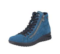 Rieker Femme 59010 Bottes à Lacets, Bleu, 40 EU