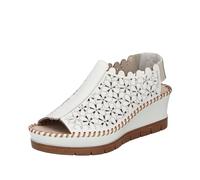 Rieker Femme 60355 Sandale, Blanc, 39 EU