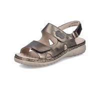 Rieker Femme 60462 Sandales compensées, Bronze, 38 EU