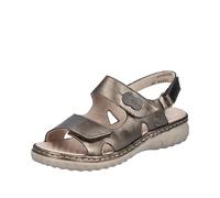 Rieker Femme 60462 Sandales compensées, Bronze, 39 EU