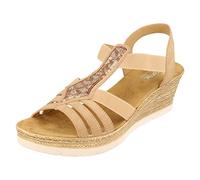 Rieker Femme 61913 Sandales Bout Ouvert, Mehrfarbig (Altrosa / 31), 40 EU