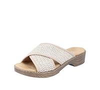 Rieker Femme 62288 Mules, Beige, 36 EU