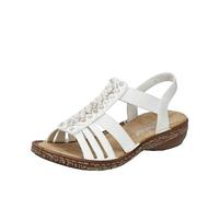 Rieker Femme 62809 Sandale, Beige, 39 EU