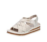 Rieker Femme 62908 Sandales compensées, Beige, 40 EU