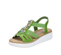 Rieker Femme 63251 Sandales compensées, Vert, 40 EU