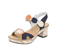 Rieker Femme 63876 Sandale, Multicolore, 36 EU