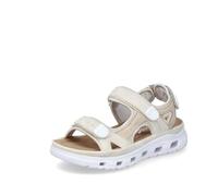 Rieker Femme 64074 Sandale, Beige 60, 38 EU