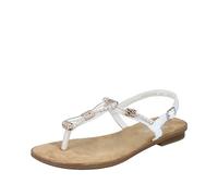 Rieker Femme 64271 Sandale, Blanc, 39 EU