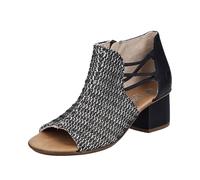 Rieker Femme 64697 Sandales, Noir, 42 EU