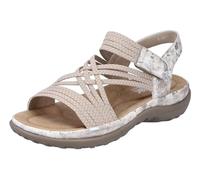 Rieker Femme 64888 Sandale, Beige, 37 EU