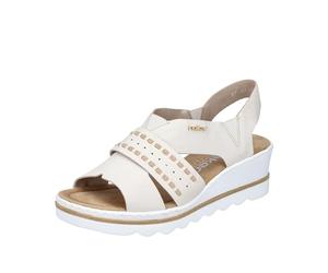 Rieker Femme 67489 Sandale, Beige, 37 EU