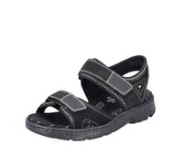 Rieker Femme 67891 Sandale, Noir, 37 EU