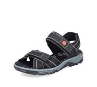 Rieker Femme 68851 Sandale, Noir, 41 EU