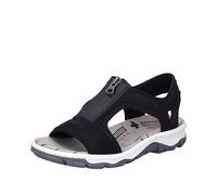 Rieker Femme 68864 Sandale, Noir, 41 EU