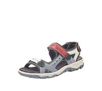 Rieker Femme 68872 Sandales Bout fermé, Mehrfarbig (Adria/Bianco/Rosso/Schwarz), 36 EU