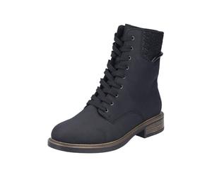 Rieker Femme 71460 Bottes à Lacets, Noir, 36 EU