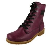 Rieker Femme 73512 Bottes à Lacets, Rouge, 36 EU