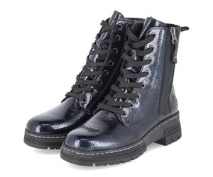 Rieker Femme 73821 Bottes de Motard, Bleu, 39 EU