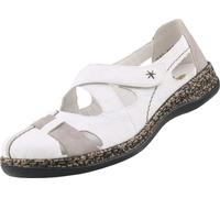 Rieker Femme Ballerine Chaussure basse en cuir 46367, Taille:40 EU, Couleur:Blanc