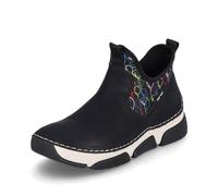 Rieker Femme Baskets 45957, Dame Chaussures à Enfiler,Chaussure Basse,Chaussures de Rue,Loisirs,Sport,Noir (Schwarz / 00),38 EU / 5 UK