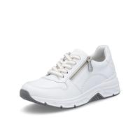 Rieker Femme Baskets 48134, Dame Baskets Basses,Semelle intérieure Amovible,Chaussures de Rue,Loisirs,Sport,Blanc (Weiss / 81),36 EU / 3.5 UK