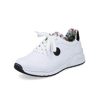 Rieker Femme Baskets M4903, Dame Baskets Basses,Semelle intérieure Amovible,Chaussures de Rue,Loisirs,Sport,Blanc (Weiss / 80),36 EU / 3.5 UK