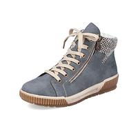 Rieker Femme Baskets N0709, Dame Baskets Basses,Semelle intérieure Amovible,Chaussure Basse,Chaussures de Rue,Loisirs,Sport,Bleu (Blau / 14),38 EU / 5 UK