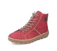 Rieker Femme Baskets N1022, Dame Baskets Basses,Semelle intérieure Amovible,Chaussure Basse,Chaussures de Rue,Loisirs,Sport,Rouge (Rot / 33),37 EU / 4 UK