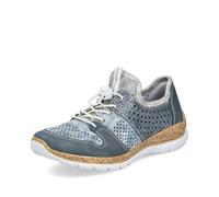 Rieker Femme Baskets N4255, Dame Baskets Basses,Chaussure Basse,Chaussures de Rue,Loisirs,Sport,Bleu (Blau / 12),40 EU / 6.5 UK