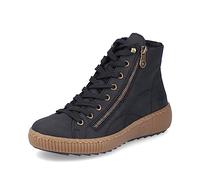 Rieker Femme Baskets Z6610, Dame Baskets Basses,Semelle intérieure Amovible,Chaussure de Sport,Chaussure de Loisir,Noir (Schwarz / 00),40 EU / 6.5 UK