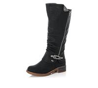 Rieker Femme Bottes 94652, Dame Bottes d'hiver,Hydrofuge,riekerTEX,imperméable,Bottes d'hiver,Bottes à Tige Longue,Noir (Schwarz / 00),37 EU / 4 UK