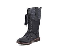 Rieker Femme Bottes 94730, Dame Bottes d'hiver,Hydrofuge,riekerTEX,Bottes à Lacets,imperméable,Bottes d'hiver,fourré,Noir (Schwarz / 00),39 EU / 6 UK