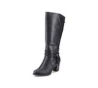 Rieker Femme Bottes 96059, Dame Bottes Classiques,Bottes à Tige Longue,Talon Haut,Sexy,féminin,Noir (Schwarz / 00),40 EU / 6.5 UK