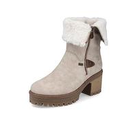 Rieker Femme Bottes Y8582, Dame Bottes Classiques,Hydrofuge,riekerTEX,Bottes à Tige Longue,fourré,Fermeture éclair,Beige (Beige / 60),39 EU / 6 UK