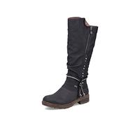 Rieker Femme Bottes Z4759, Dame Bottes d'hiver,Hydrofuge,riekerTEX,tex,Bottes d'hiver,Bottes à Lacets,fourré,Chaud,Noir (Schwarz / 01),43 EU / 9 UK