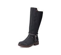 Rieker Femme Bottes Z4774, Dame Bottes d'hiver,Hydrofuge,riekerTEX,Bottes à Lacets,imperméable,Bottes d'hiver,fourré,Noir (Schwarz / 00),39 EU / 6 UK