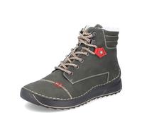 Rieker Femme Bottines 51545, Dame Bottines à Lacets,Bottes,Chukka Boot,Bottes Courtes,Bottes à Lacets,Vert (grün / 54),42 EU / 8 UK