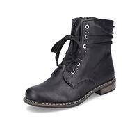 Rieker Femme Bottines 71218, Dame Bottines Lacets, Bottes, Bottines Chukka, Demi-Bottes, Dentelle, Doublées, Bottes d'hiver, Noir, 41 EU / 7.5 UK