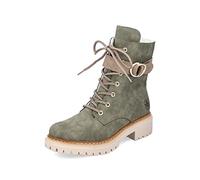 Rieker Femme Bottines 72610, Dame Bottines à Lacets,Bottes,Chukka Boot,Bottes Courtes,Bottes à Lacets,Vert (grün / 55),38 EU / 5 UK