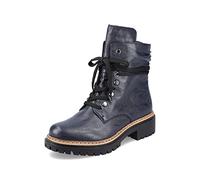 Rieker Femme Bottines 72621, Dame Bottines à Lacets,Bottes,Chukka Boot,Bottes Courtes,Bottes à Lacets,Bleu (Blau / 14),40 EU / 6.5 UK