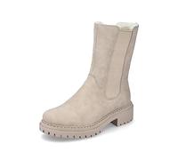 Rieker Femme Bottines 72683, Dame Bottines Chelsea,Demi-Bottes,Bottines,Bottes de Glisse,Haute,Beige (Beige / 62),39 EU / 6 UK